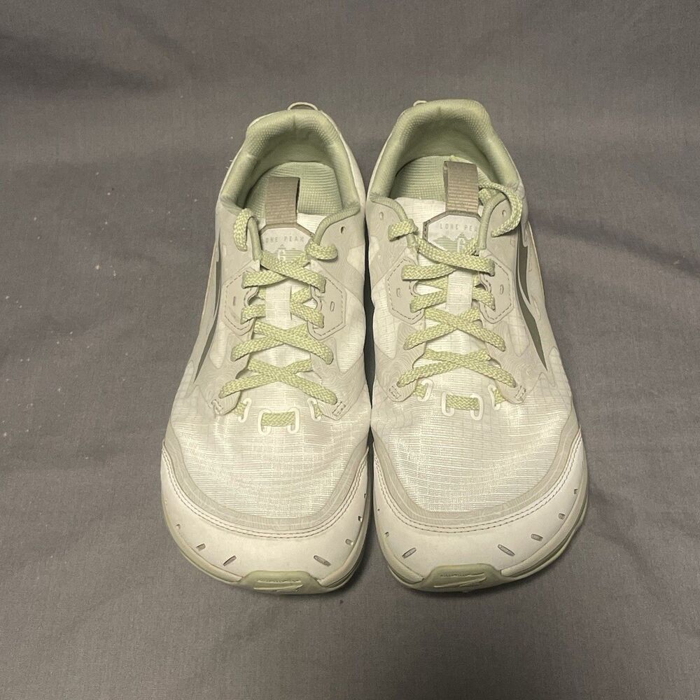Altra Lone Peak 6 Womans Size 9 White Light Green Trail Hiking - Picture 7 of 8